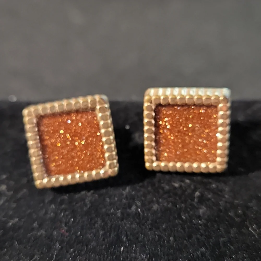Vintage Goldstone Victorian Cufflinks